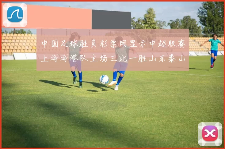 中国足球胜负彩票网显示中超联赛上海海港队主场三比一胜山东泰山