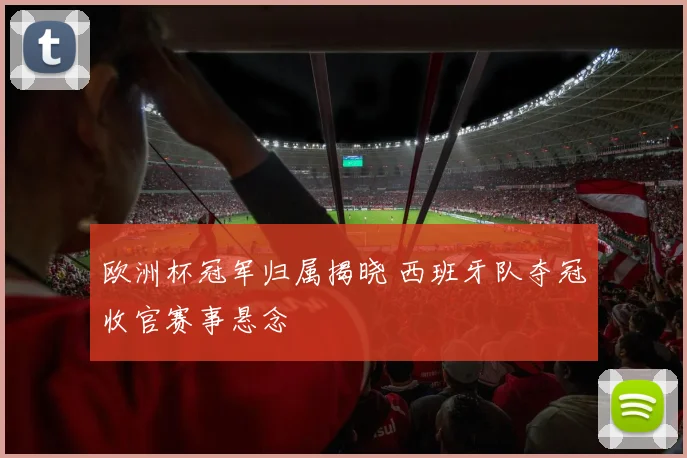 欧洲杯冠军归属揭晓 西班牙队夺冠收官赛事悬念